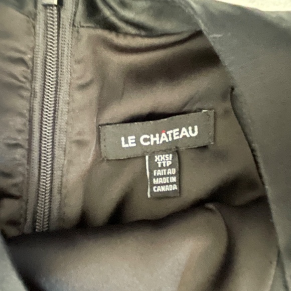 EUC Le Chateau Burgundy Brocade Dress Size XXS - Picture 8 of 8